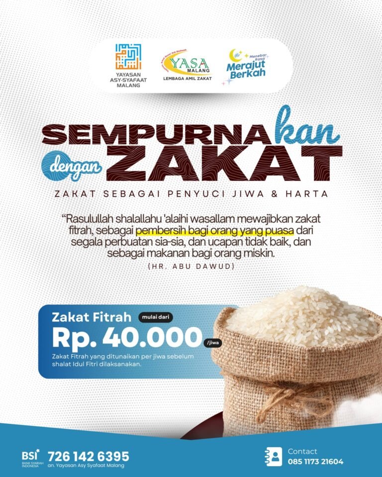 Sempurnakan Ramadhan dengan Zakat Fitrah: Penyuci Jiwa dan Harta