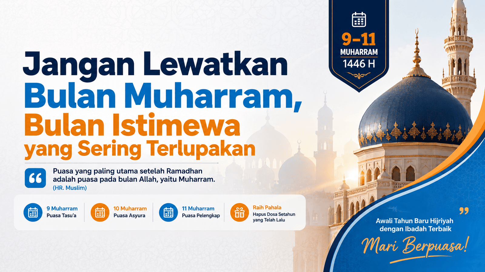 Jangan Lewatkan Bulan Muharram, Bulan Istimewa yang Sering Terlupakan