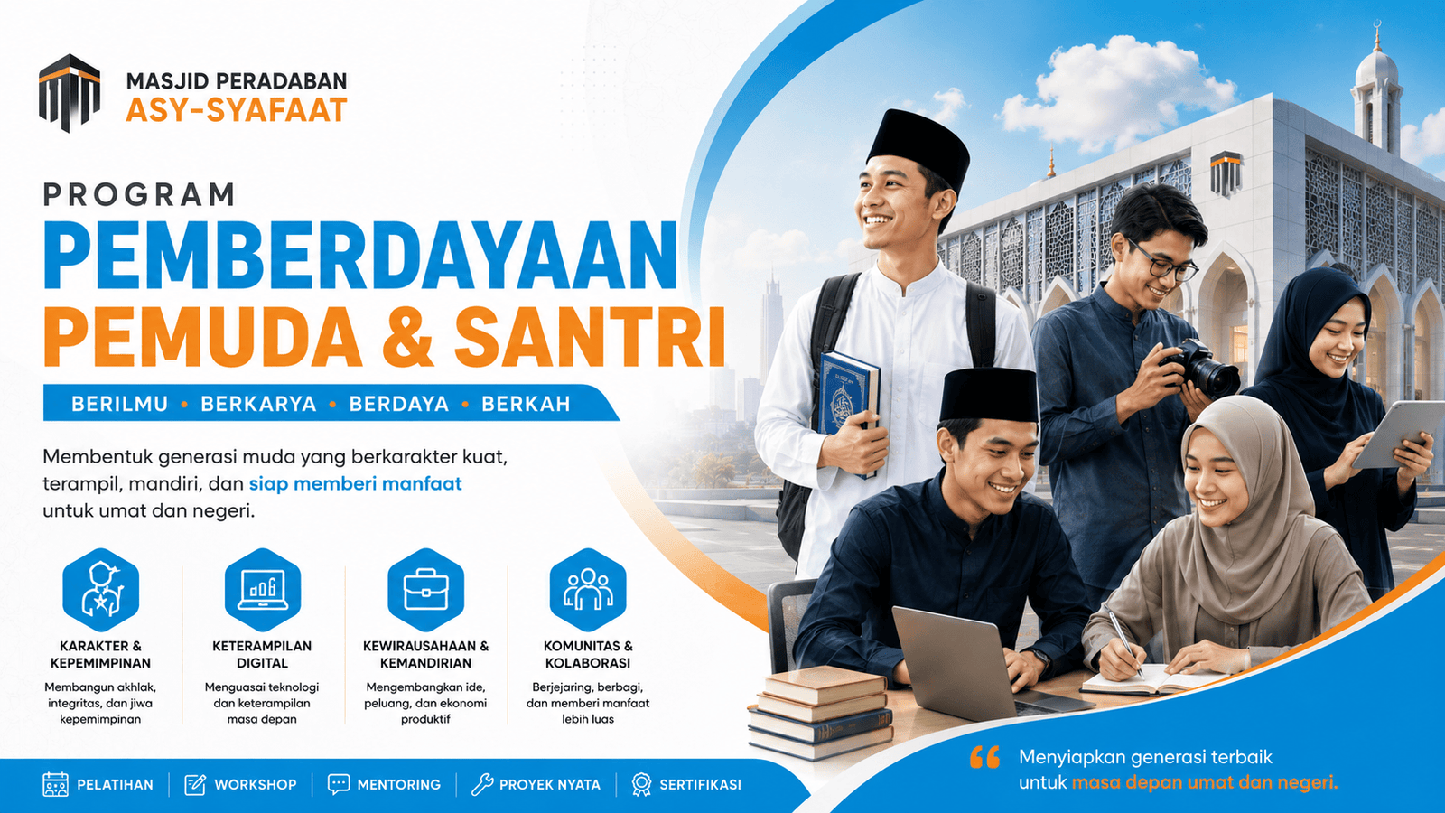 Program Pemberdayaan Pemuda dan Santri | Berilmu, Berkarya, Berdaya
